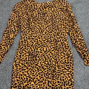 & Other Stories Leopard Print Mini Dress